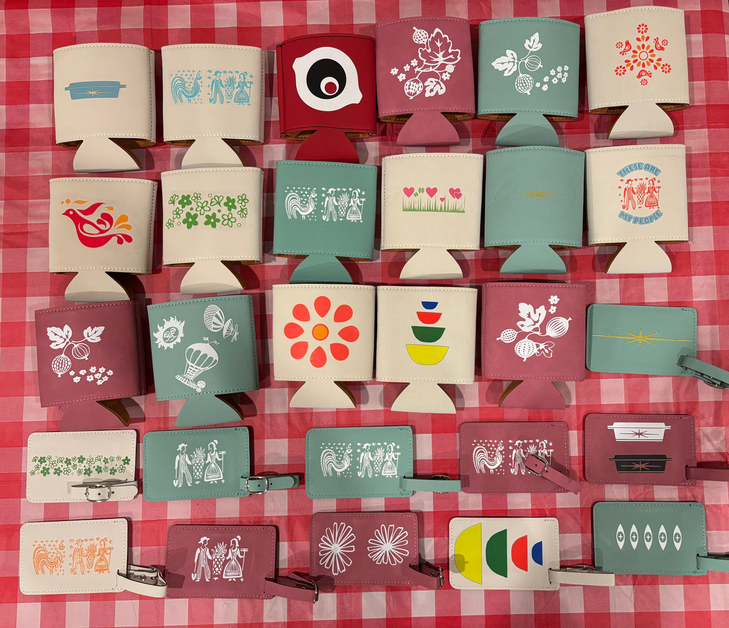 Koozies and Luggage Tags!