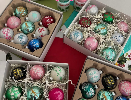 Pyrex Inspired Ornaments