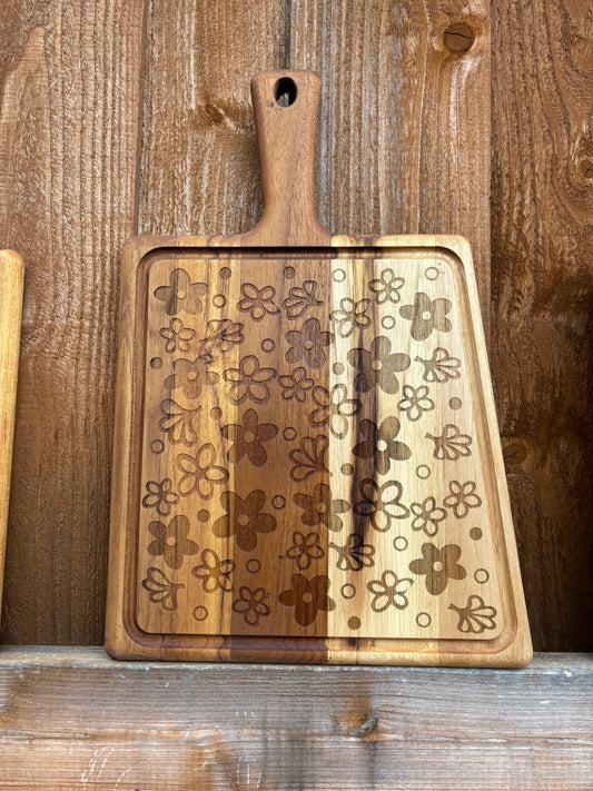 Serving Board Handled Spring Blossom