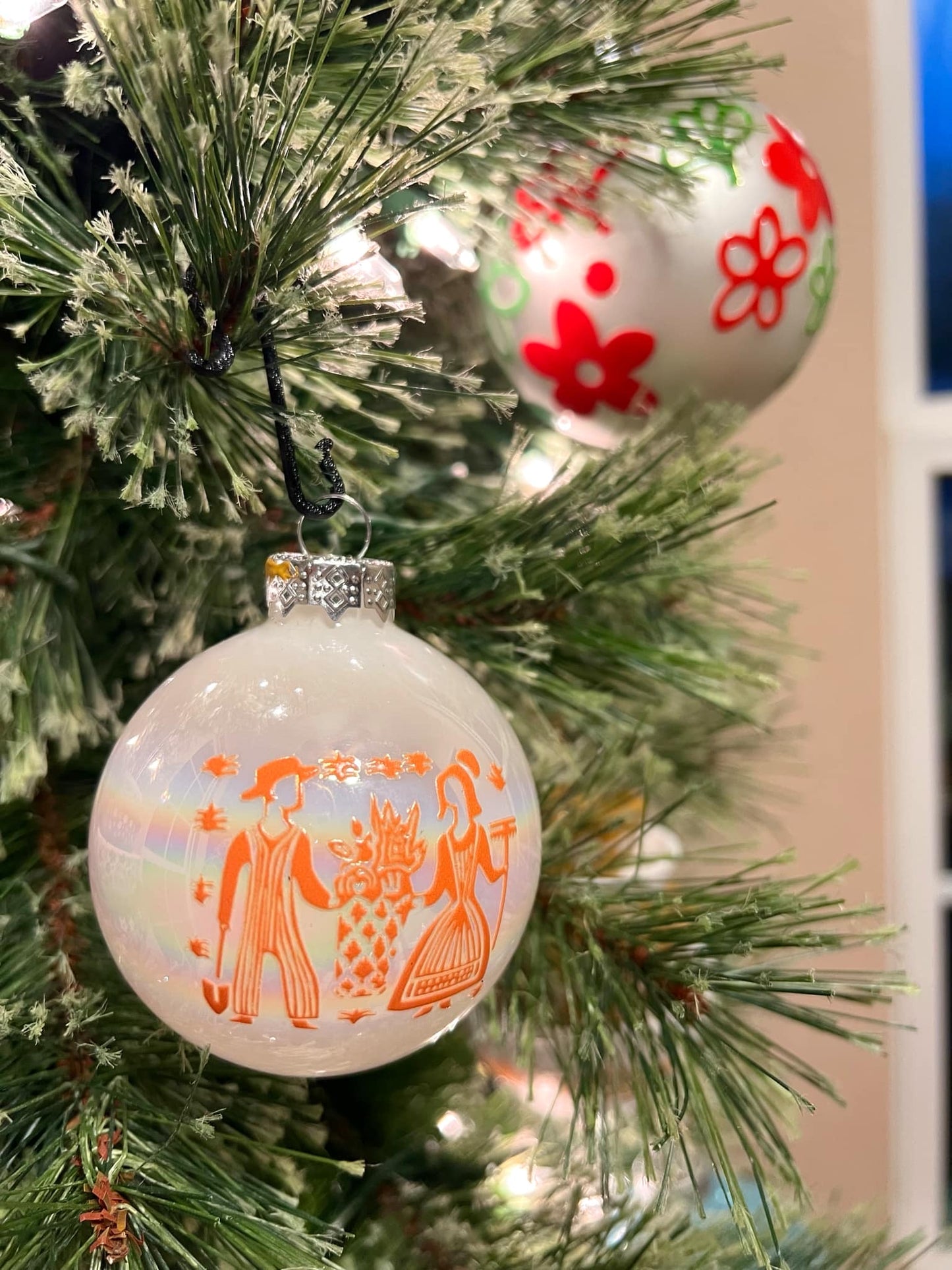 Pyrex Inspired Ornaments Set of 9