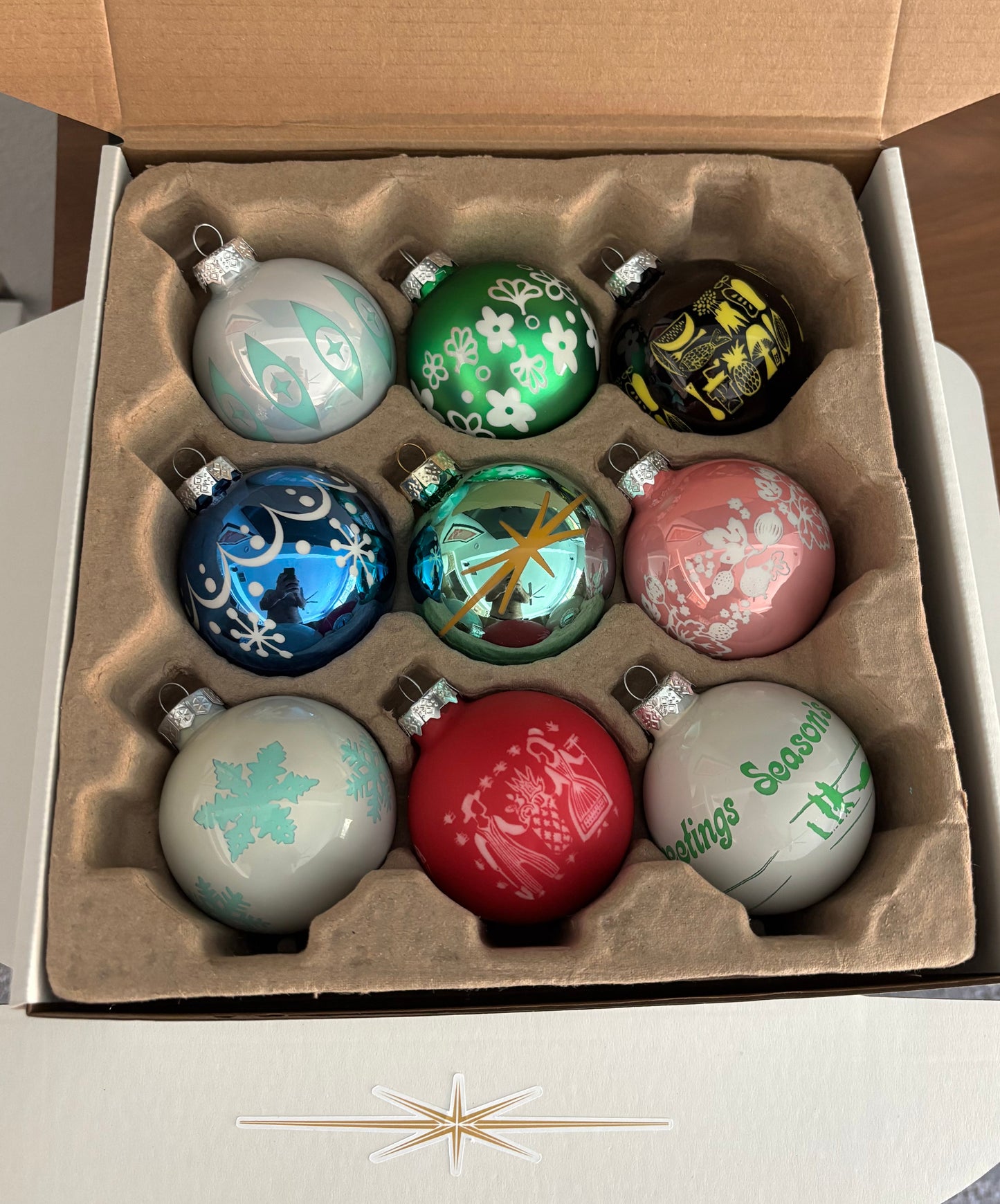 Pyrex Inspired Ornaments