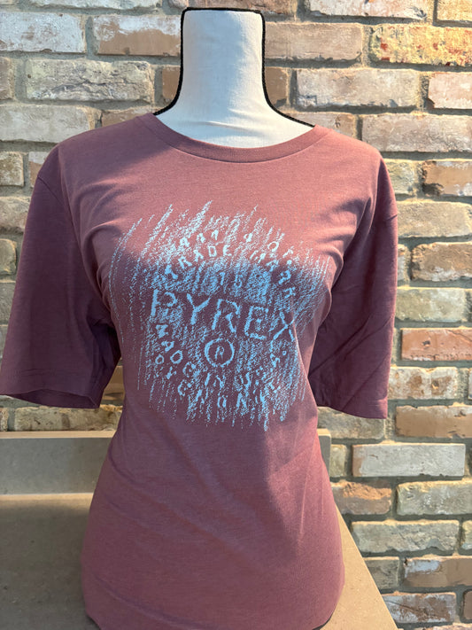 T-shirt Short Sleeve Trace Teal on Dusty Rose