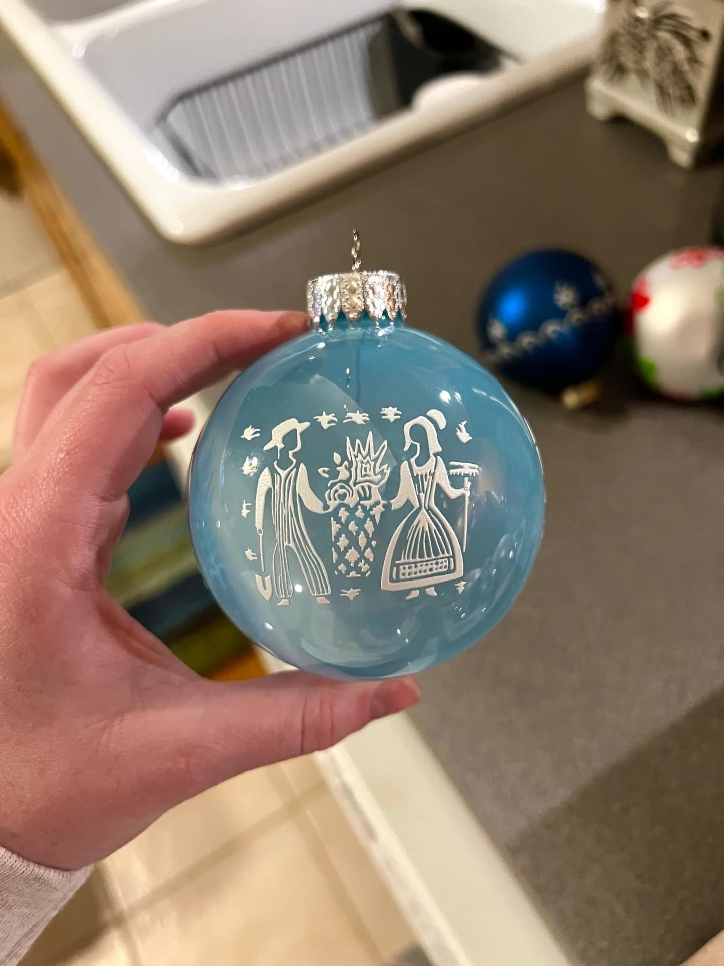 Pyrex Inspired Ornaments Set of 9