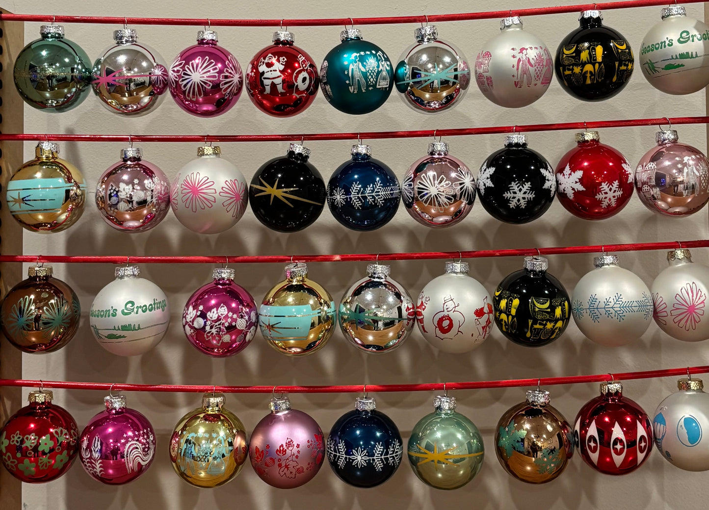 Pyrex Inspired Ornaments